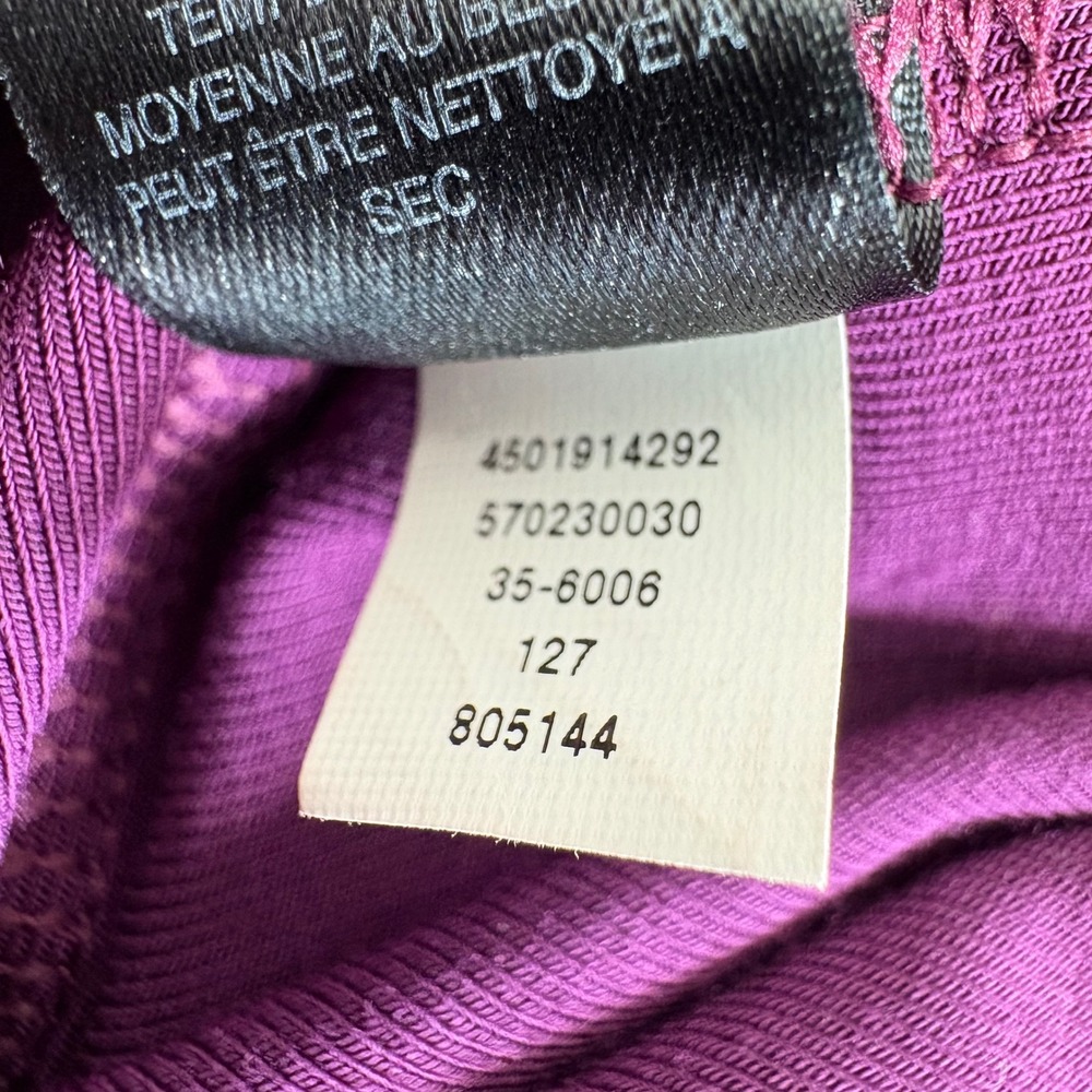 White House Black Market Plum Purple Ruffle Sleeve V Neck Shift‎ Dress XXS - Picture 6 of 10